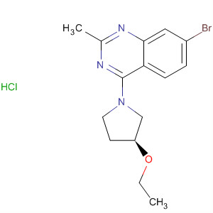 Quinazoline, 7-bromo-4-[(3S)-3-ethoxy-1-pyrrolidinyl]-2-methyl-,monohydrochloride