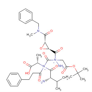 L-Alanine, N-(1-oxo-3-phenylpropyl)-L-valyl-,2-[2-(1,1-dimethylethoxy)-2-oxoethyl]-2-[[(2S,3S)-3-[[methyl(phenylmethyl)amino]carbonyl]oxiranyl]carbonyl]hydrazide