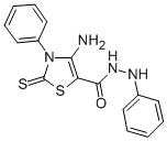4-Amino-3-phenyl-2-thioxo-2,3-dihydro-5-thiazolecarboxylic acid 2-phen ylhydrazide