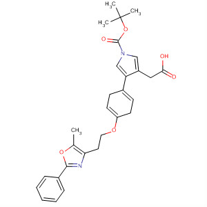 1H-Pyrrole-3-acetic acid,1-[(1,1-dimethylethoxy)carbonyl]-2,5-dihydro-4-[4-[2-(5-methyl-2-phenyl-4-oxazolyl)ethoxy]phenyl]-