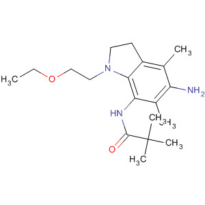 Propanamide,N-[5-amino-1-(2-ethoxyethyl)-2,3-dihydro-4,6-dimethyl-1H-indol-7-yl]-2,2-dimethyl-