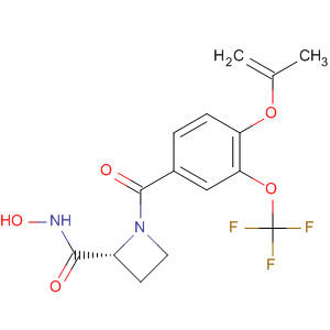 2-Azetidinecarboxamide,N-hydroxy-1-[4-(2-propenyloxy)-3-(trifluoromethoxy)benzoyl]-, (2R)-