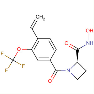 2-Azetidinecarboxamide,1-[4-ethenyl-3-(trifluoromethoxy)benzoyl]-N-hydroxy-, (2R)-