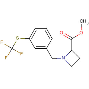 2-Azetidinecarboxylic acid, 1-[[3-[(trifluoromethyl)thio]phenyl]methyl]-,methyl ester, (2R)-