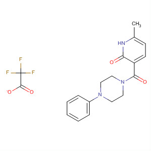 Piperazine,1-[(1,2-dihydro-6-methyl-2-oxo-3-pyridinyl)carbonyl]-4-phenyl-,trifluoroacetate