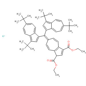 1,3-Azulenedicarboxylic acid,6-[bis[3,6-bis(1,1-dimethylethyl)-1-azulenyl]methylene]-1,6-dihydro-,diethyl ester, ion(1-), potassium