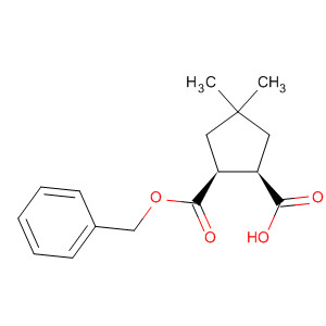 1,2-Cyclopentanedicarboxylic acid, 4,4-dimethyl-, mono(phenylmethyl)ester, (1S,2R)-