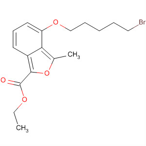 2-Benzofurancarboxylic acid, 4-[(5-bromopentyl)oxy]-3-methyl-, ethylester