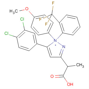 1H-Pyrazole-3-propanoic acid,5-(3,4-dichlorophenyl)-1-(4-methoxyphenyl)-a-[2-(trifluoromethyl)phenyl]-
