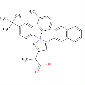 1H-Pyrazole-3-propanoic acid,1-[4-(1,1-dimethylethyl)phenyl]-a-(3-methylphenyl)-5-(2-naphthalenyl)-