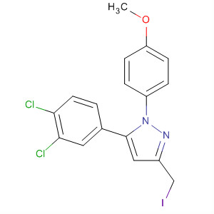 1H-Pyrazole,5-(3,4-dichlorophenyl)-3-(iodomethyl)-1-(4-methoxyphenyl)-