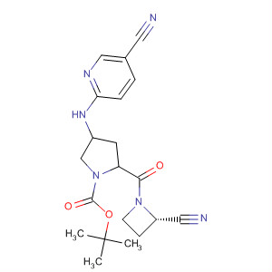1-Pyrrolidinecarboxylic acid,2-[[(2S)-2-cyano-1-azetidinyl]carbonyl]-4-[(5-cyano-2-pyridinyl)amino]-,1,1-dimethylethyl ester, (2S,4S)-