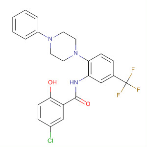 Benzamide,5-chloro-2-hydroxy-N-[2-(4-phenyl-1-piperazinyl)-5-(trifluoromethyl)phenyl]-