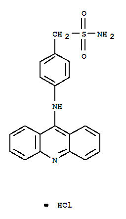 Benzenemethanesulfonamide, 4-(9-acridinylamino)-, monohydrochloride