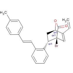 2-Oxabicyclo[2.2.2]oct-5-en-3-one,4-bromo-6-ethenyl-8-[2-[(1E)-2-(4-methylphenyl)ethenyl]phenyl]-,(1R,4S,8S)-rel-