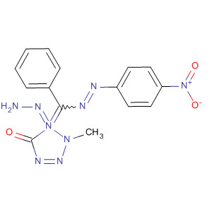 5H-Tetrazol-5-one, 1,2-dihydro-2-methyl-,[[(4-nitrophenyl)azo]phenylmethylene]hydrazone