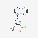 1H-Pyrrole-3-carbonyl chloride, 4-cyclopropyl-1-(4-quinolinyl)-
