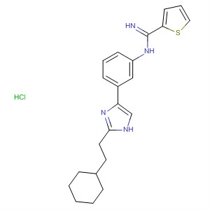 2-Thiophenecarboximidamide,N-[3-[2-(2-cyclohexylethyl)-1H-imidazol-4-yl]phenyl]-,monohydrochloride