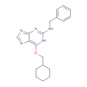 1H-Purin-2-amine, 6-(cyclohexylmethoxy)-N-(phenylmethyl)-