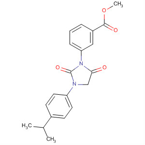 Benzoic acid, 3-[3-[4-(1-methylethyl)phenyl]-2,5-dioxo-1-imidazolidinyl]-,methyl ester