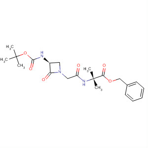 Alanine,N-[[(3S)-3-[[(1,1-dimethylethoxy)carbonyl]amino]-2-oxo-1-azetidinyl]acetyl]-2-methyl-, phenylmethyl ester
