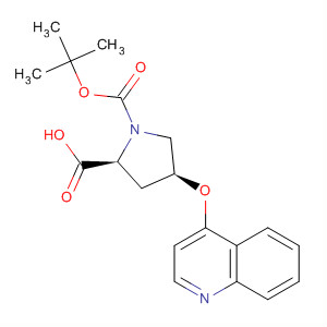 1,2-Pyrrolidinedicarboxylic acid, 4-(4-quinolinyloxy)-,1-(1,1-dimethylethyl) ester, (2S,4S)-