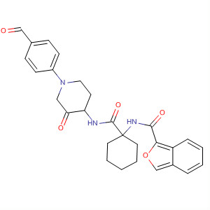 2-Benzofurancarboxamide,N-[1-[[[1-(4-formylphenyl)-3-oxo-4-piperidinyl]amino]carbonyl]cyclohexyl]-