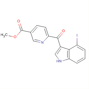 3-Pyridinecarboxylic acid, 6-[(4-iodo-1H-indol-3-yl)carbonyl]-, methylester