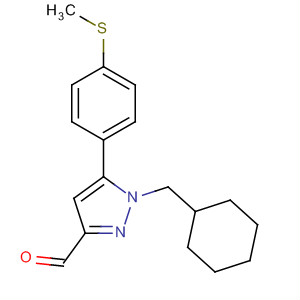 1H-Pyrazole-3-carboxaldehyde,1-(cyclohexylmethyl)-5-[4-(methylthio)phenyl]-