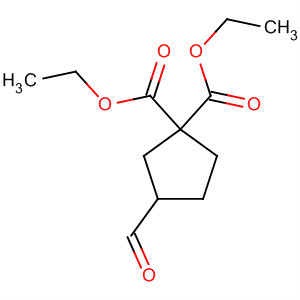 1,1-Cyclopentanedicarboxylic acid, 3-formyl-, diethyl ester, (3R)-