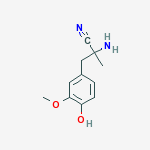 (1)-2-Amino-3-(4-hydroxy-3-methoxyphenyl)-2-methylpropiononitrile