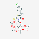 [3,4,5-triacetyloxy-6-[(5z)-5-[(4-chlorophenyl)methylidene]-4-oxo-2-sulfanylidene-1,3-thiazolidin-3-yl]oxan-2-yl]methyl Acetate