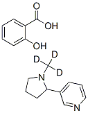 1-[METHYL-D3]-2-[3-PYRIDYL]-PYRROLIDINE SALICYLATE SALT