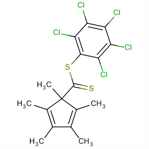 2,4-Cyclopentadiene-1-carbodithioic acid, 1,2,3,4,5-pentamethyl-,pentachlorophenyl ester