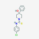 1-PIPERIDINECARBOTHIOAMIDE,N-(4-CHLOROPHENYL)-4-HYDROXY-4-PHENYL-