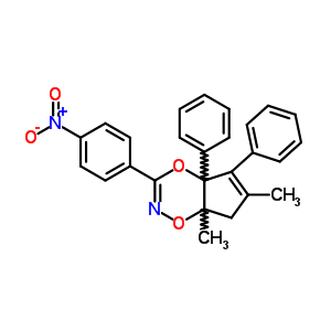 6,7a-dimethyl-3-(4-nitrophenyl)-4a,5-diphenyl-7,7a-dihydro-4aH-cyclopenta[e][1,4,2]dioxazine