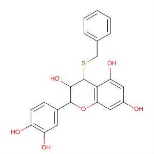 2H-1-Benzopyran-3,5,7-triol,2-(3,4-dihydroxyphenyl)-3,4-dihydro-4-[(phenylmethyl)thio]-