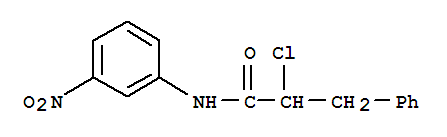 2-chloro-N-(3-nitrophenyl)-3-phenylpropanamide