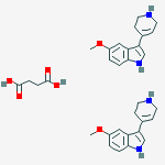 5-methoxy-3-(1,2,3,6-tetrahydropyridin-4-yl)-1H-indole butanedioate (2:1)