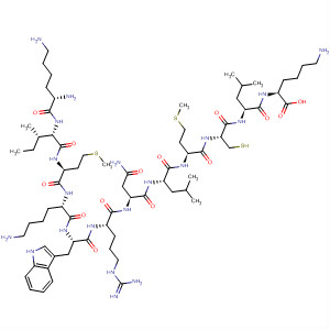L-Lysine,L-lysyl-L-isoleucyl-L-methionyl-L-lysyl-L-tryptophyl-L-arginyl-L-asparaginyl-L-leucyl-L-methionyl-L-cysteinyl-L-leucyl-
