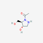 3-PYRAZOLIDINEMETHANOL,2-ACETYL-4-HYDROXY-,(3R,4S)-
