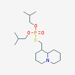 O,O-bis(2-methylpropyl) S-[(1R)-octahydro-2H-quinolizin-1-ylmethyl] phosphorothioate