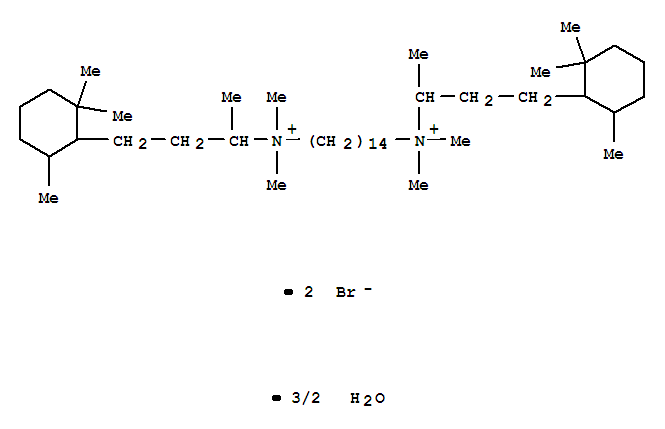 N,N,N',N'-tetramethyl-N,N'-bis[4-(2,2,6-trimethylcyclohexyl)butan-2-yl]tetradecane-1,14-diaminium dibromide