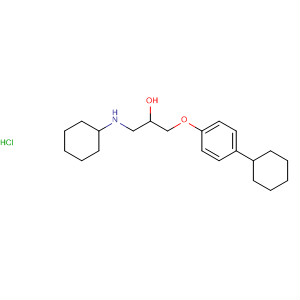 2-Propanol, 1-(cyclohexylamino)-3-(4-cyclohexylphenoxy)-,hydrochloride