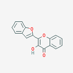 4H-1-Benzopyran-4-one, 2-(2-benzofuranyl)-3-hydroxy-