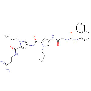 1H-Pyrrole-2-carboxamide,N-[5-[[(3-amino-3-iminopropyl)amino]carbonyl]-1-propyl-1H-pyrrol-3-yl]-4-[[[[(1-naphthalenylamino)carbonyl]amino]acetyl]amino]-1-propyl-