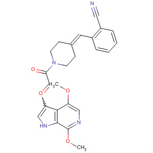 Piperidine,4-(cyanophenylmethylene)-1-[(4,7-dimethoxy-1H-pyrrolo[2,3-c]pyridin-3-yl)oxoacetyl]-