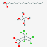 Hexadecanoic acid, polymer with 2,2-bis(hydroxymethyl)-1,3-propanediol and 4,5,6,7,8,8-hexachloro-3a, 4,7,7a-tetrahydro-4,7-methanoisobenzofuran-1,3-dione
