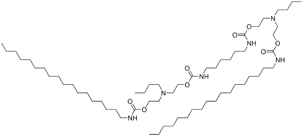 14-Butyl-10,18-dioxo-11,17-dioxa-2,9,14,19-tetraazaheptatriacontanoic acid 2-[butyl[2-[[(octadecylamino)carbonyl]oxy]ethyl]amino]ethyl ester