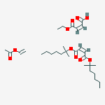 2-Butenedioic acid (2Z)-, bis(1,1-dimethylhexyl) ester, polymer with e thenyl acetate and ethyl hydrogen (2Z)-2-butenedioate